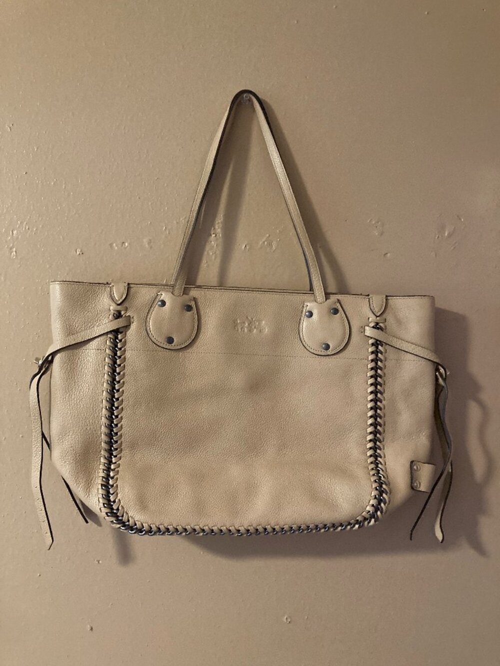 Leather coach purse